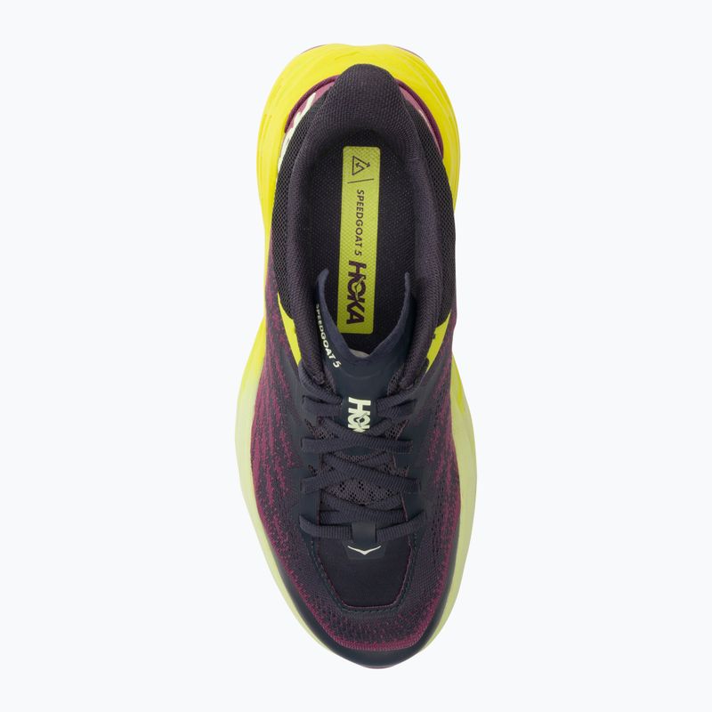 Кросівки для бігу жіночі HOKA Speedgoat 5 blue graphite/evening primrose 5