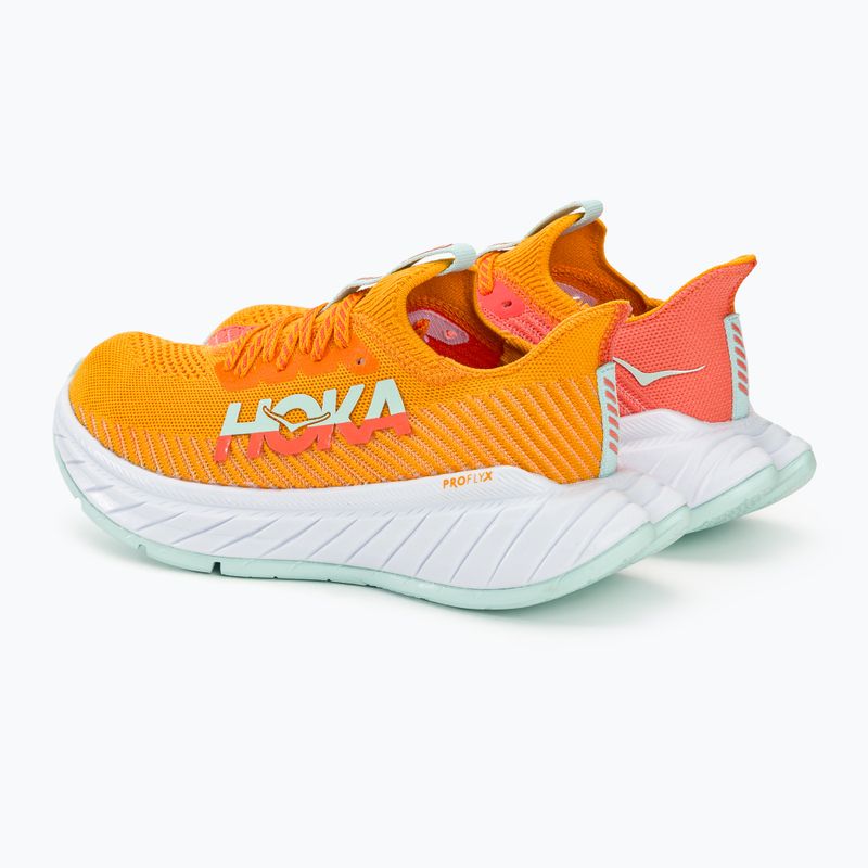 Черевики для бігу жіночі HOKA Carbon X 3 radiant yellow/camellia 4