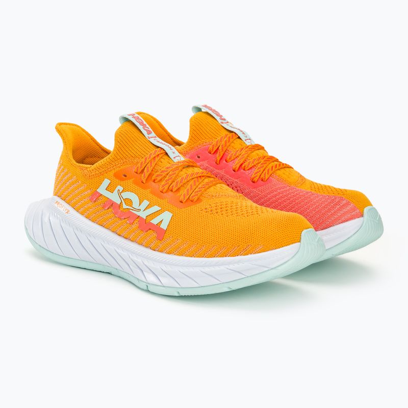 Черевики для бігу жіночі HOKA Carbon X 3 radiant yellow/camellia 5