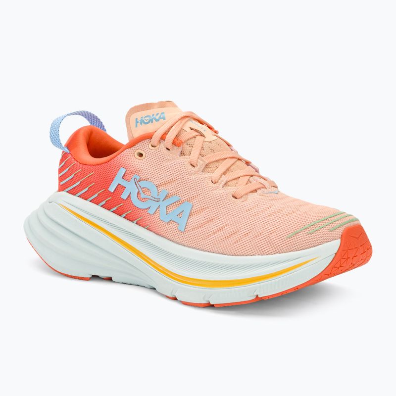 Черевики для бігу жіночі HOKA Bondi X caellia/peach parfait