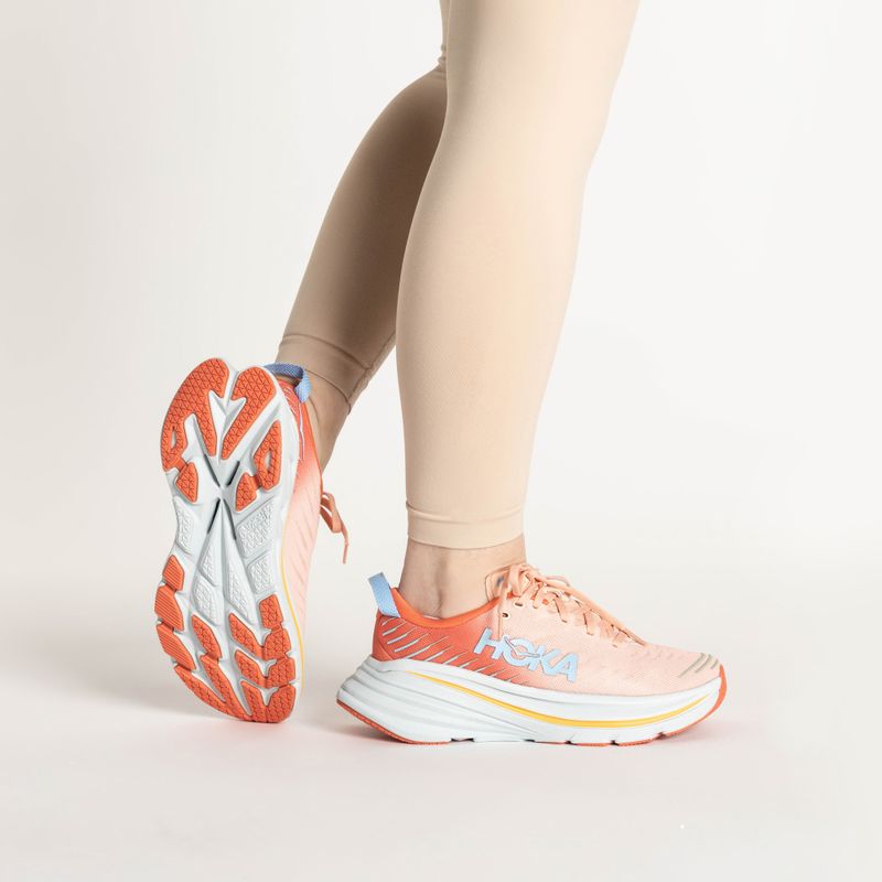 Черевики для бігу жіночі HOKA Bondi X caellia/peach parfait 2