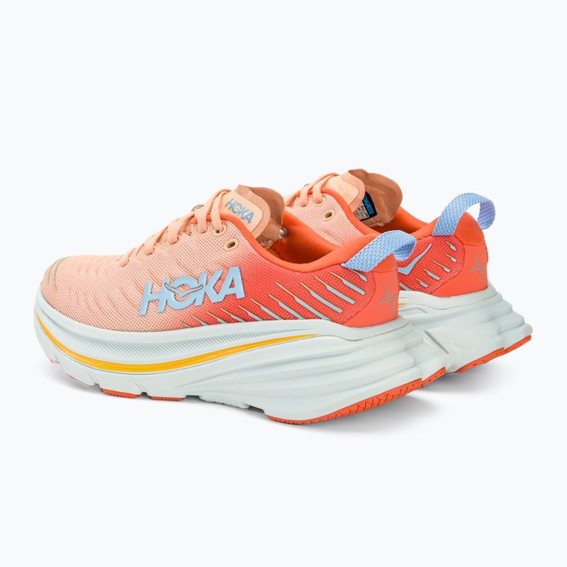 Черевики для бігу жіночі HOKA Bondi X caellia/peach parfait 4