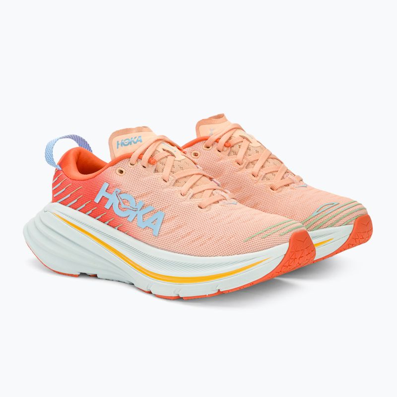 Черевики для бігу жіночі HOKA Bondi X caellia/peach parfait 5