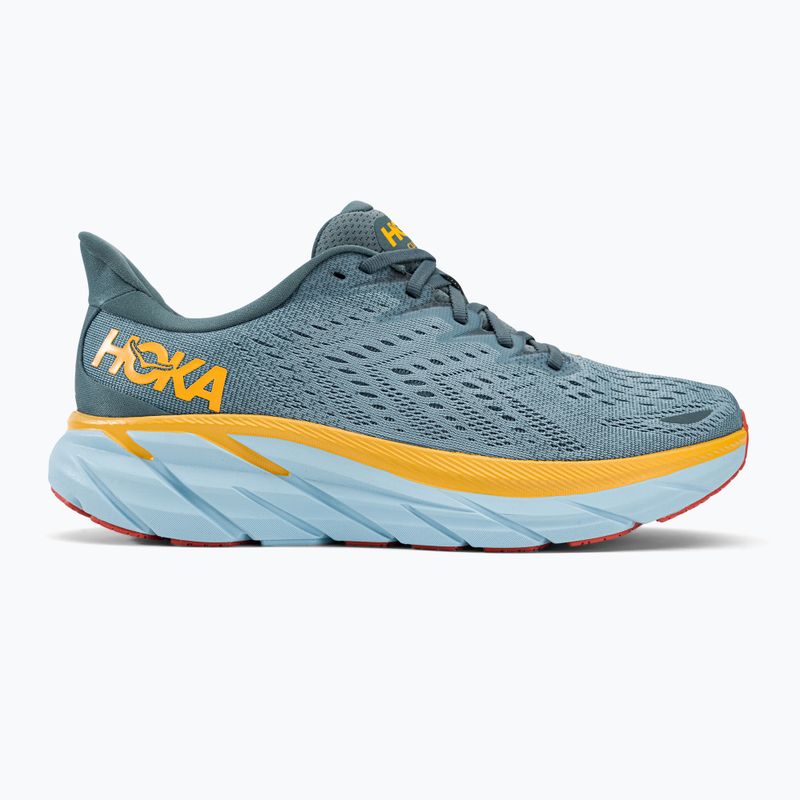 Кросівки для бігу чоловічі HOKA Clifton 8 світло-сірі 1119393-GBMS 2