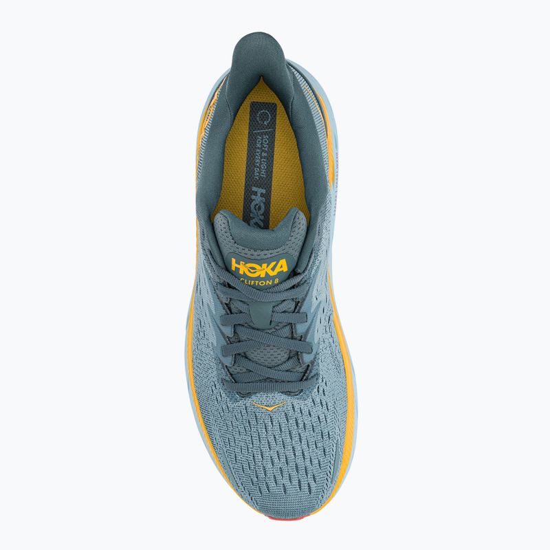 Кросівки для бігу чоловічі HOKA Clifton 8 світло-сірі 1119393-GBMS 6