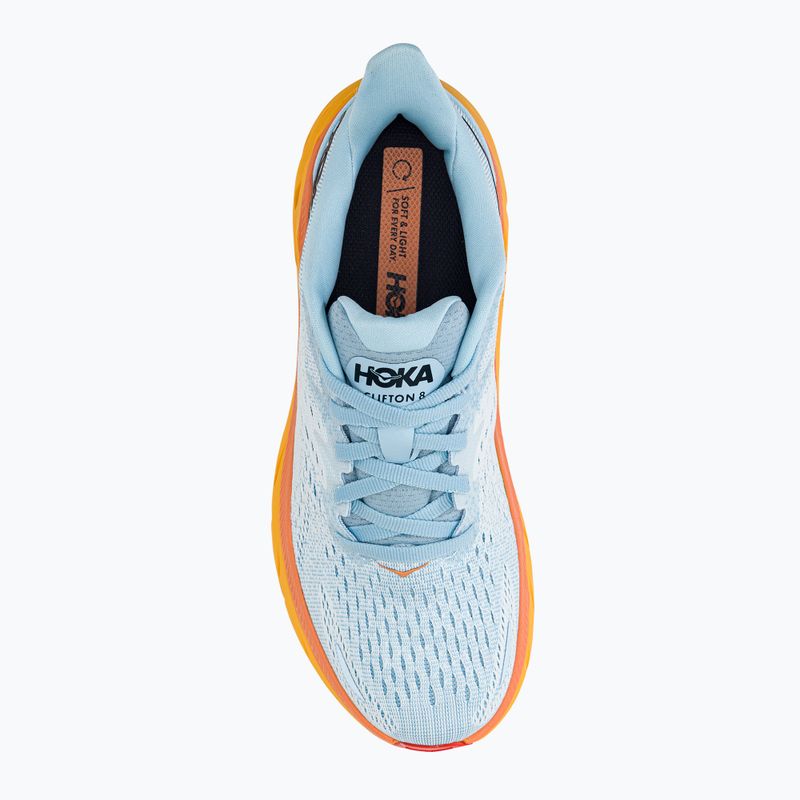 Кросівки для бігу жіночі HOKA Clifton 8 світло-блакитні 1119394-SSIF 6