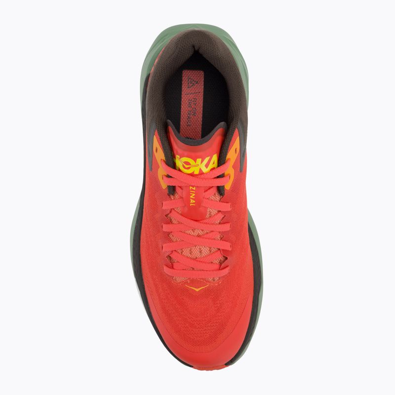 Чоловічі кросівки HOKA Zinal fiesta/чорна олива 6