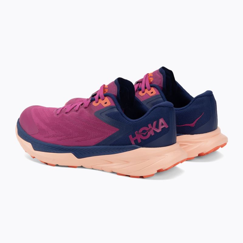 Жіночі бігові кросівки HOKA Zinal festival fuchsia/bellbellwether blue 3