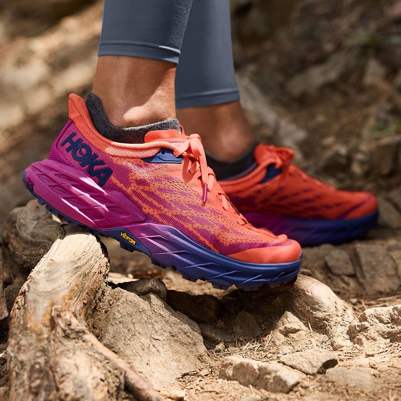 Кросівки для бігу жіночі HOKA Speedgoat 5 помаранчеві 1123158-FFCM 11