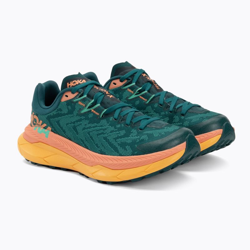 Жіночі бігові кросівки HOKA Tecton X deep teal/water garden 4