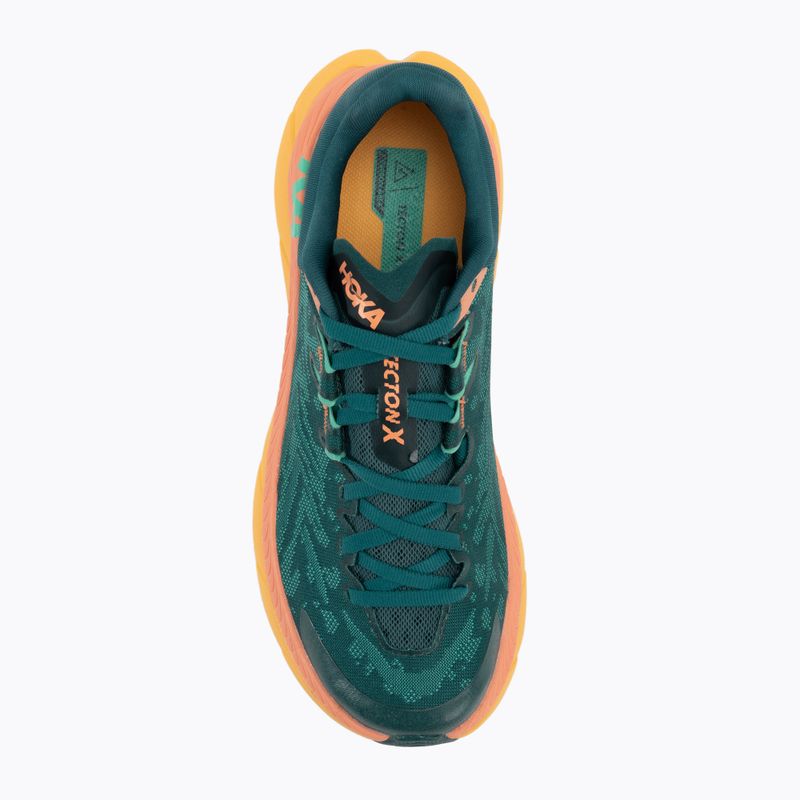 Жіночі бігові кросівки HOKA Tecton X deep teal/water garden 6