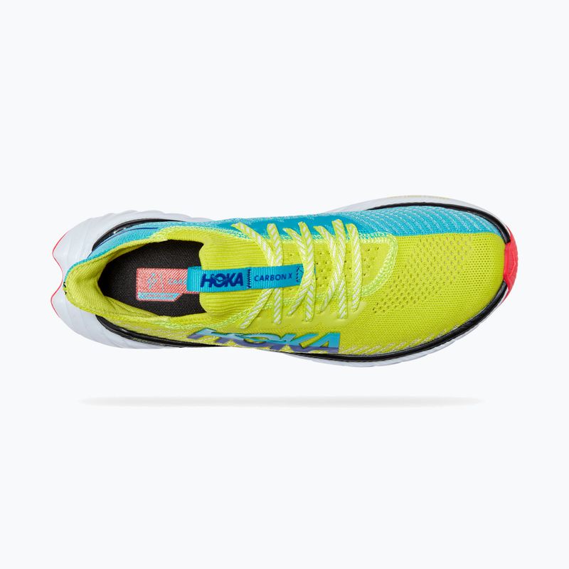 Кросівки бігові жіночі HOKA Carbon X 3 evening primrose/scuba blue 11