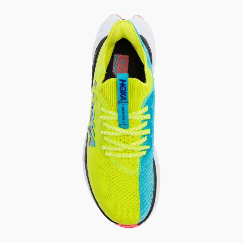 Кросівки бігові жіночі HOKA Carbon X 3 evening primrose/scuba blue 6