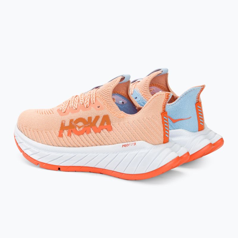 Черевики для бігу жіночі HOKA Carbon X 3 peach parfait/summer song 4