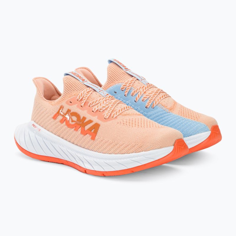 Черевики для бігу жіночі HOKA Carbon X 3 peach parfait/summer song 5