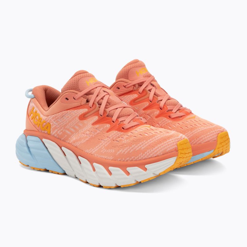 Жіночі бігові кросівки HOKA Gaviota 4 shell coral/peach parfait 4