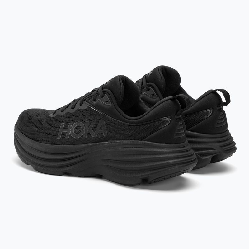 Чоловічі кросівки для бігу HOKA Bondi 8 чорний/чорний 4