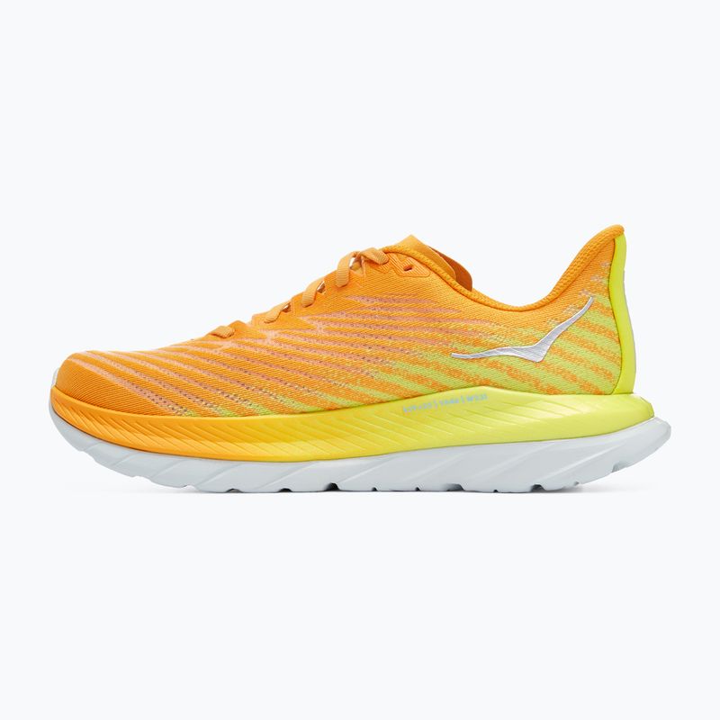 Кросівки для бігу чоловічі HOKA Mach 5 radiant yellow orange 3