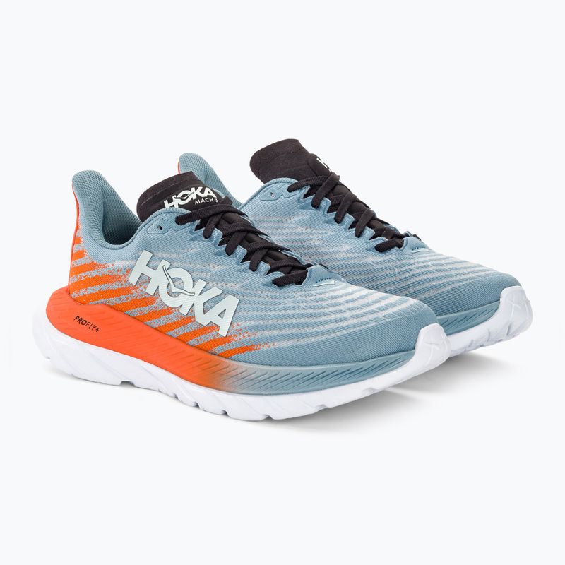 Кросівки для бігу чоловічі HOKA Mach 5 mountain spring/puffin's bill 4