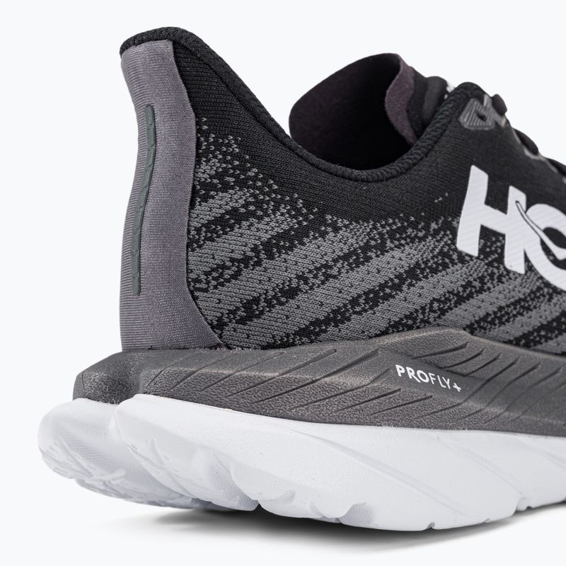 Кросівки для бігу чоловічі HOKA Mach 5 чорні 1127893-BCSTL 8