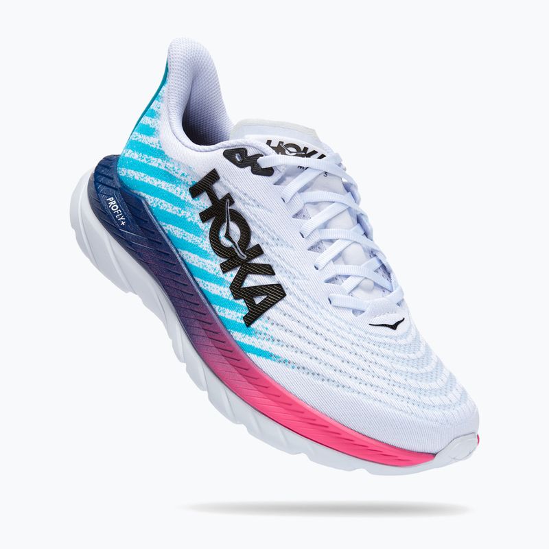 Кросівки чоловічі HOKA Mach 5 white/scuba blue 7