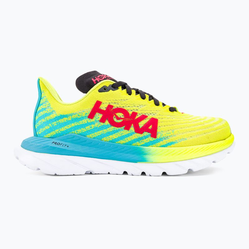 Кросівки для бігу жіночі HOKA Mach 5 evening primrose/scuba blue 2