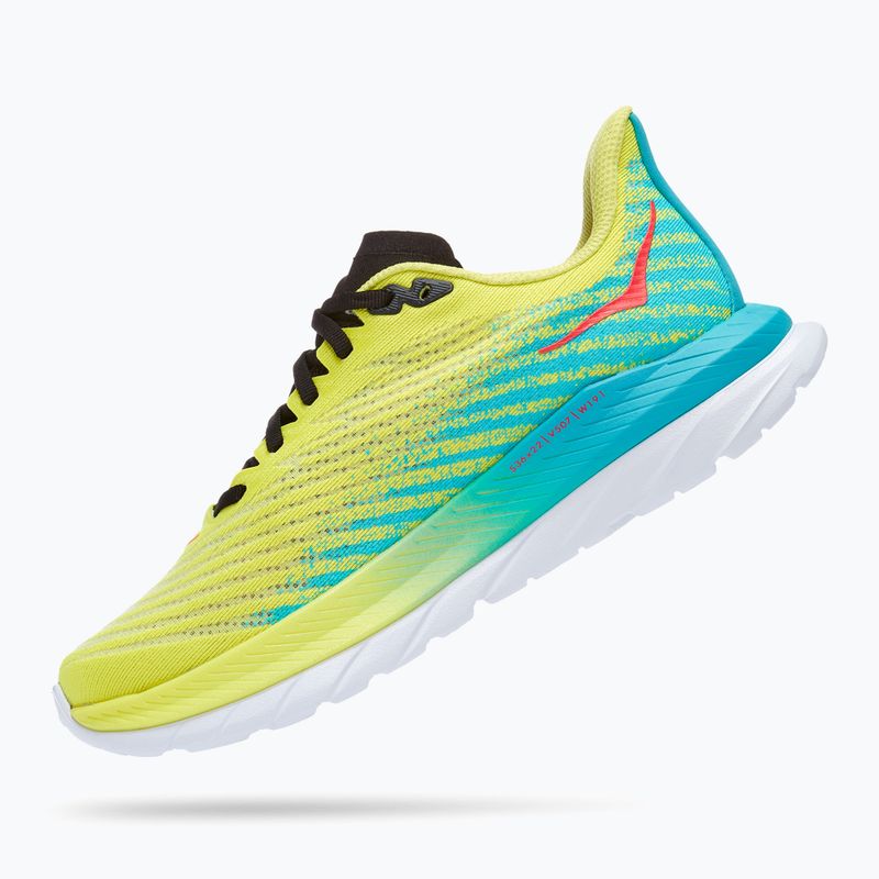 Кросівки для бігу жіночі HOKA Mach 5 evening primrose/scuba blue 12