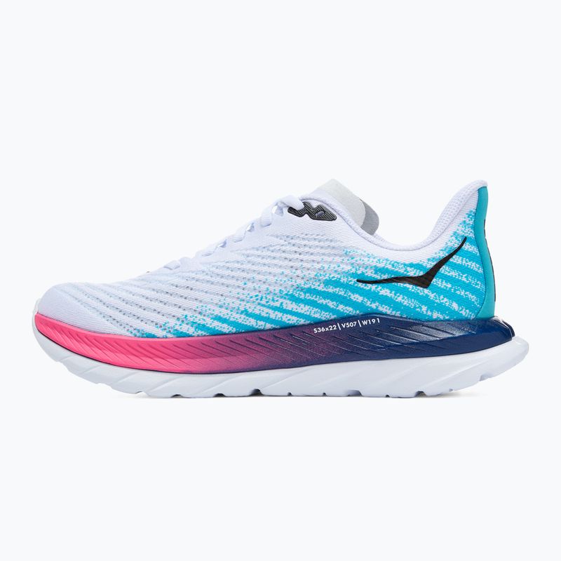 Черевики для бігу жіночі HOKA Mach 5 white/scuba blue 9