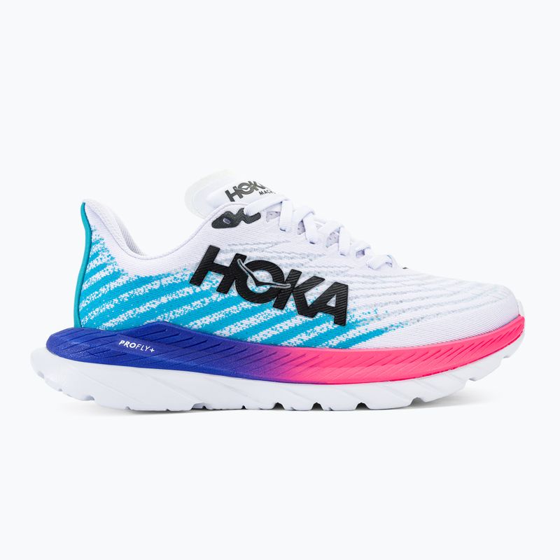 Черевики для бігу жіночі HOKA Mach 5 white/scuba blue 3