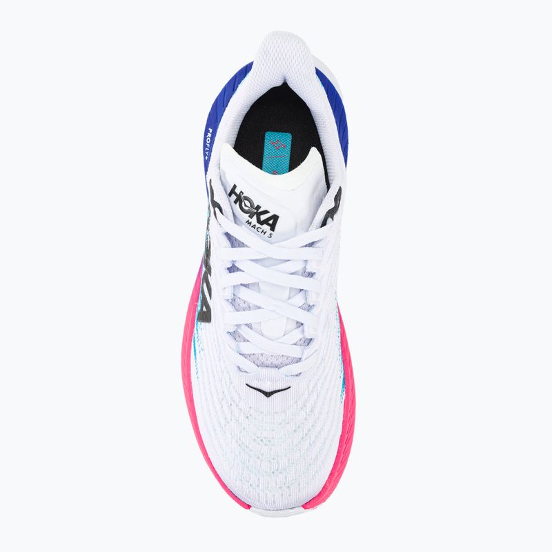 Черевики для бігу жіночі HOKA Mach 5 white/scuba blue 7