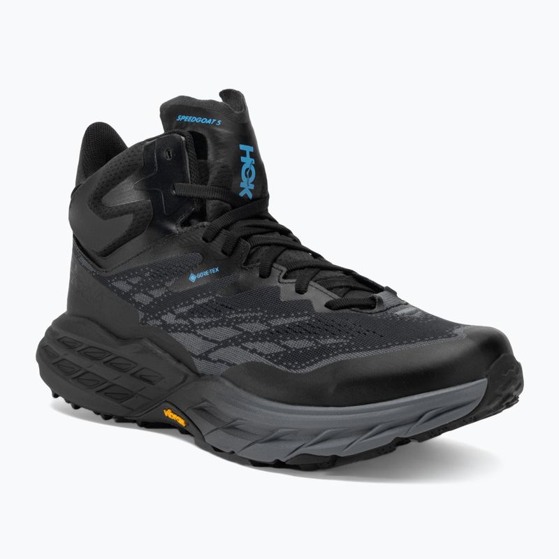 Кросівкі для бігу чоловічі HOKA Speedgoat 5 Mid GTX black/black