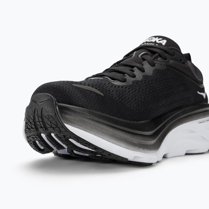 Кросівкі для бігу жіночі HOKA Bondi 8 black/white 8