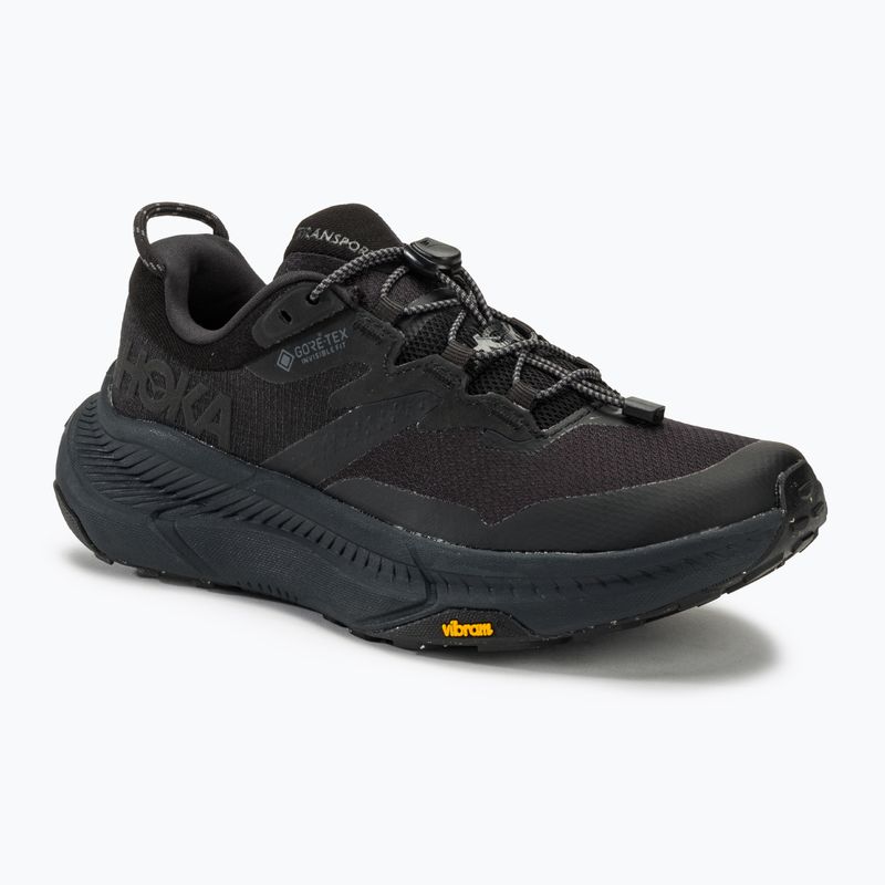 Кросівкі для бігу жіночі HOKA Transport GTX black/black