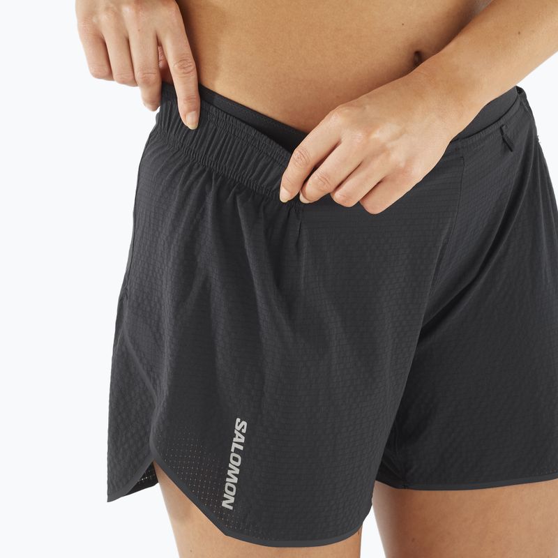 Шорти для бігу жіночі Salomon Sense Aero 5'' deep black / peris 4