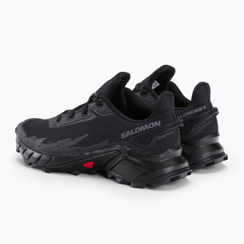 Кросівки для бігу жіночі Salomon Alphacross 4 black/black 3