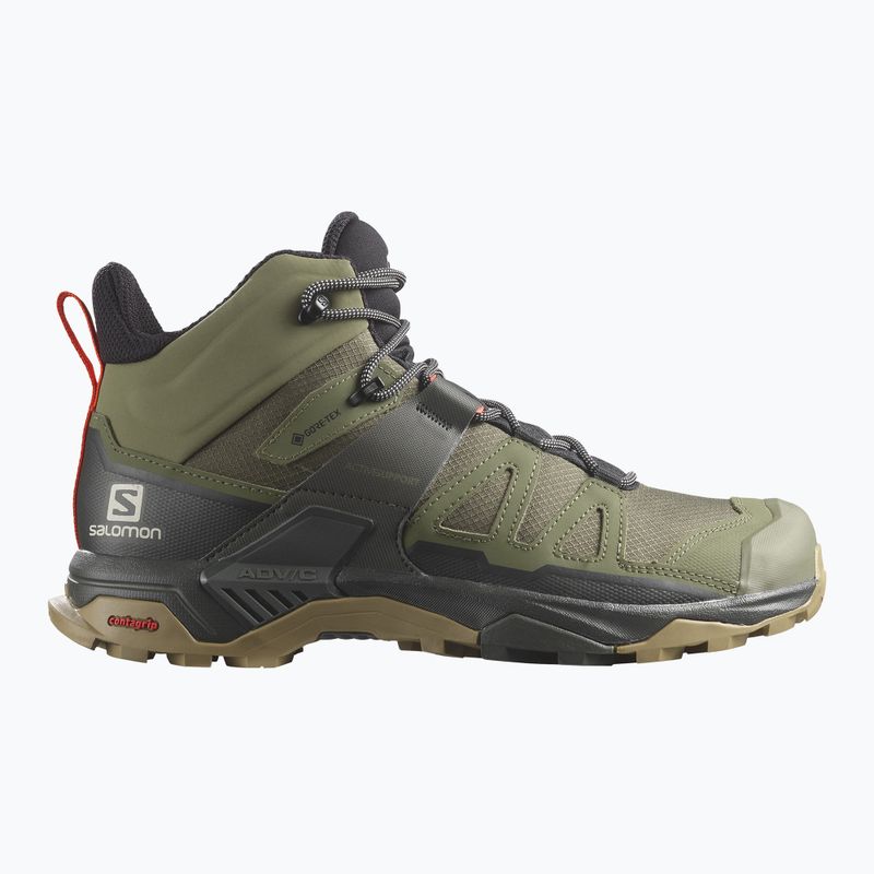 Чоловічі трекінгові черевики Salomon X Ultra 4 MID GTX глибокий лишайниковий зелений/торф/ламінарія 9