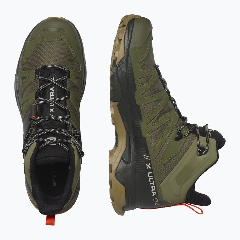 Чоловічі трекінгові черевики Salomon X Ultra 4 MID GTX глибокий лишайниковий зелений/торф/ламінарія 13