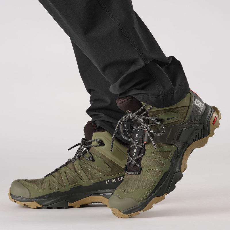 Чоловічі трекінгові черевики Salomon X Ultra 4 MID GTX глибокий лишайниковий зелений/торф/ламінарія 14