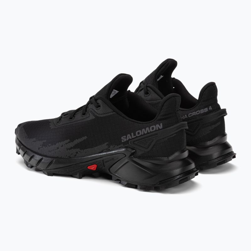 Кросівки для бігу чоловічі Salomon Alphacross 4 black/black 3