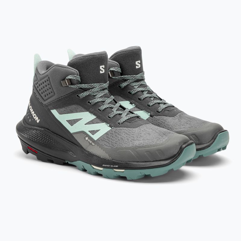 Взуття трекінгове жіноче Salomon Outpulse Mid GTX ebony/qush/ebony 4