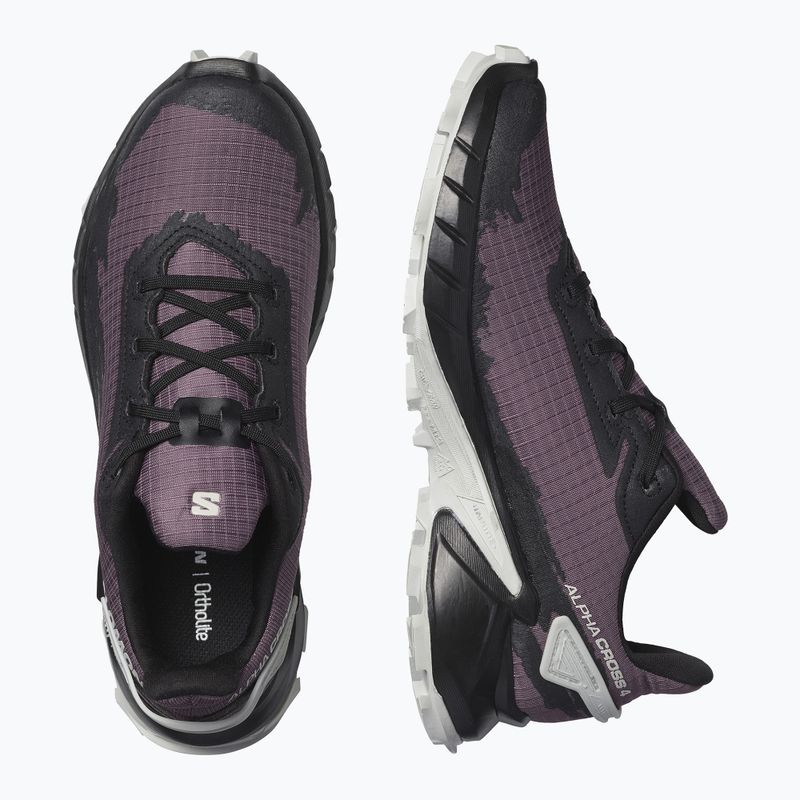 Кросівки для бігу жіночі Salomon Alphacross 4 moonscape/black/lunr 14
