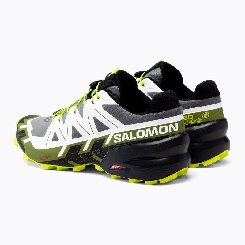 Кросівки для бігу чоловічі Salomon Speedrcross 6 чорно-білі L41738300 3