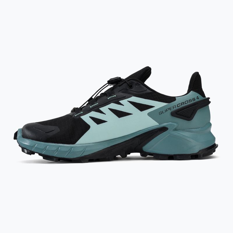 Кросівки для бігу жіночі Salomon Supercross 4 GTX чорно-блакитні L41735500 11