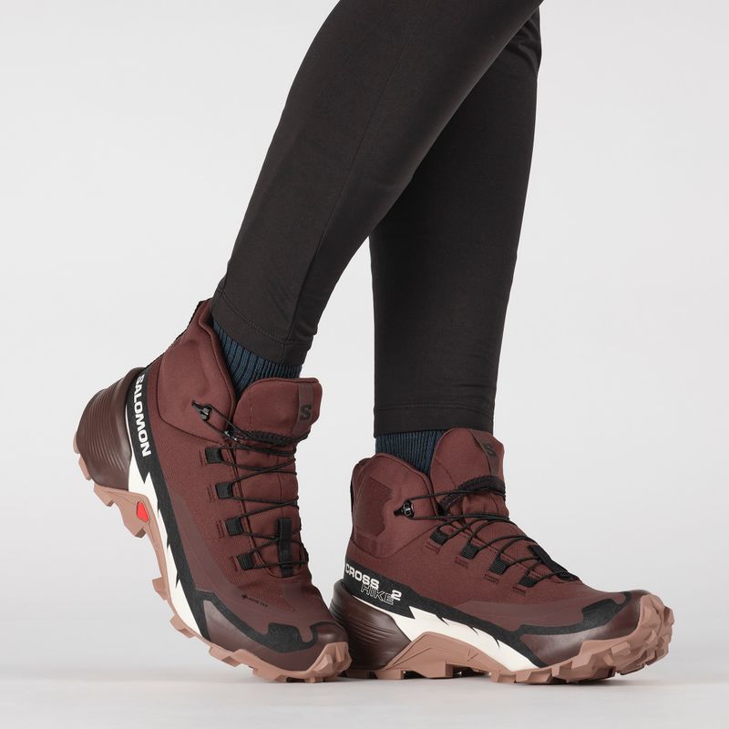 Черевики трекінгові жіночі Salomon Cross Hike MID GTX 2 bitter chocolate/ mocha mousse 10