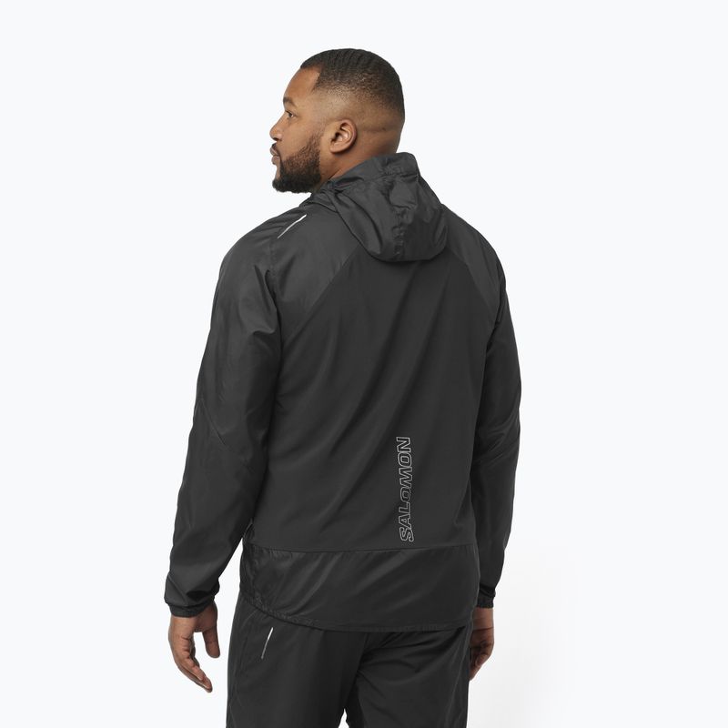 Куртка для бігу чоловіча Salomon Cross Wind deep black 2