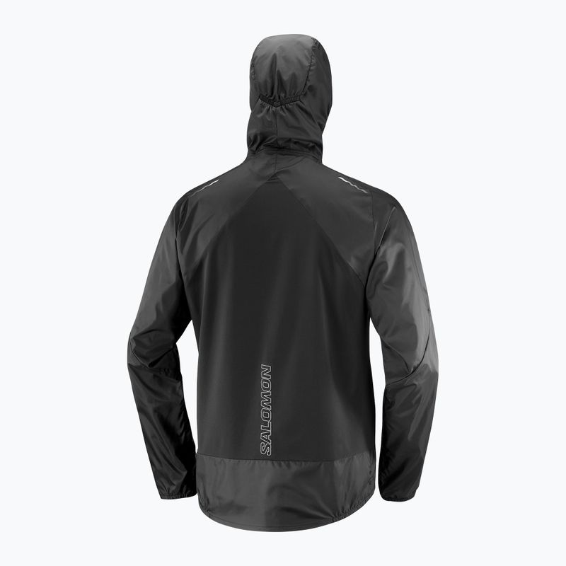 Куртка для бігу чоловіча Salomon Cross Wind deep black 5