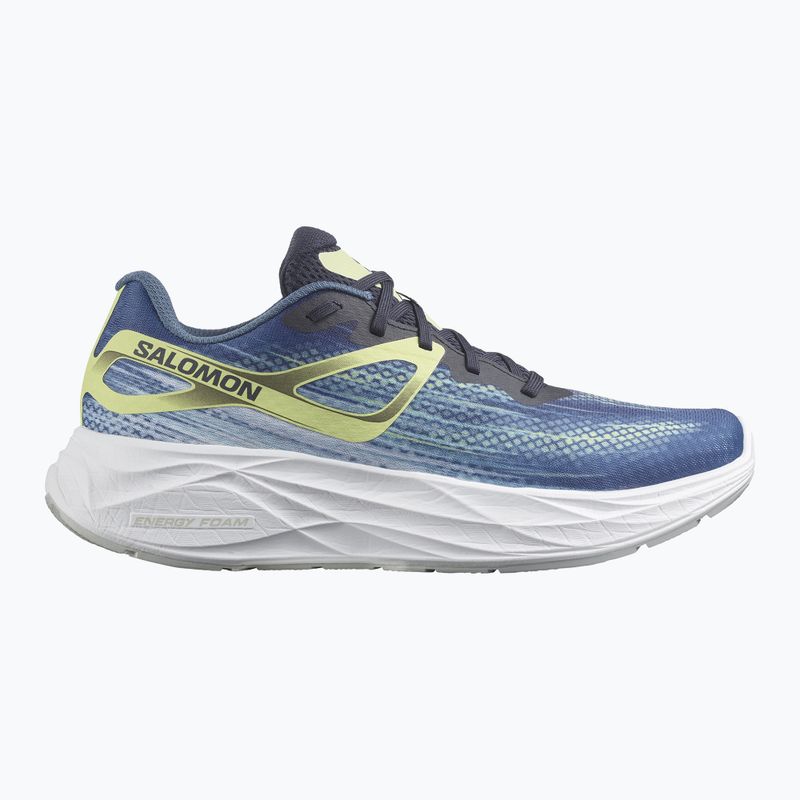 Кросівки для бігу чоловічі Salomon Aero Glide blue ashes/dark sapphire/sunny lime 11