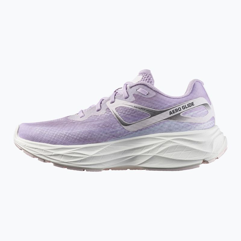 Кросівки для бігу жіночі Salomon Aero Glide orchid bloom/cradle pink/white 12