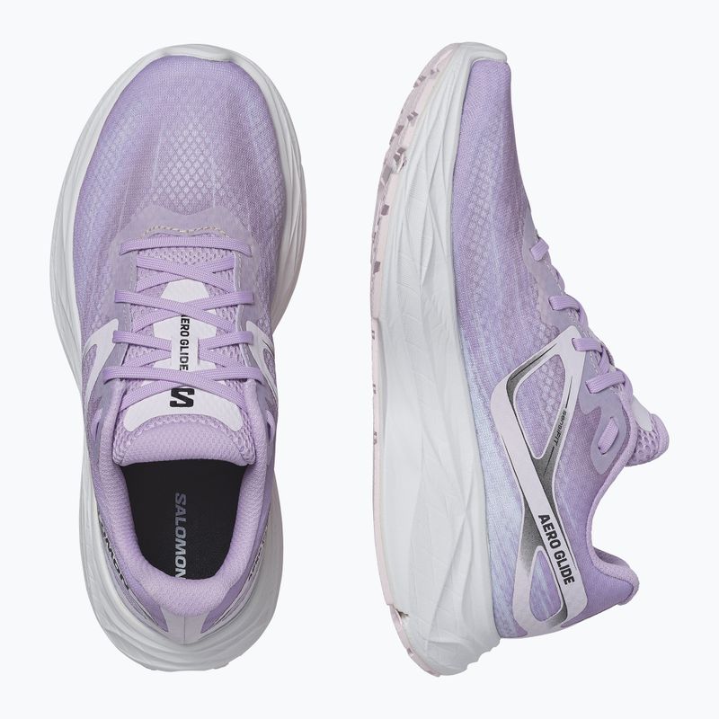 Кросівки для бігу жіночі Salomon Aero Glide orchid bloom/cradle pink/white 13