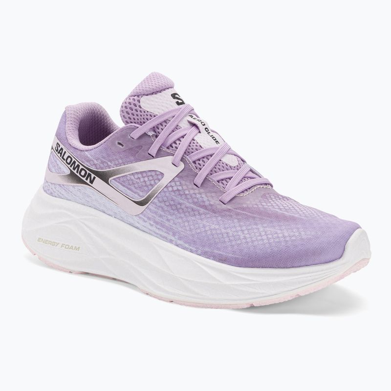 Кросівки для бігу жіночі Salomon Aero Glide orchid bloom/cradle pink/white